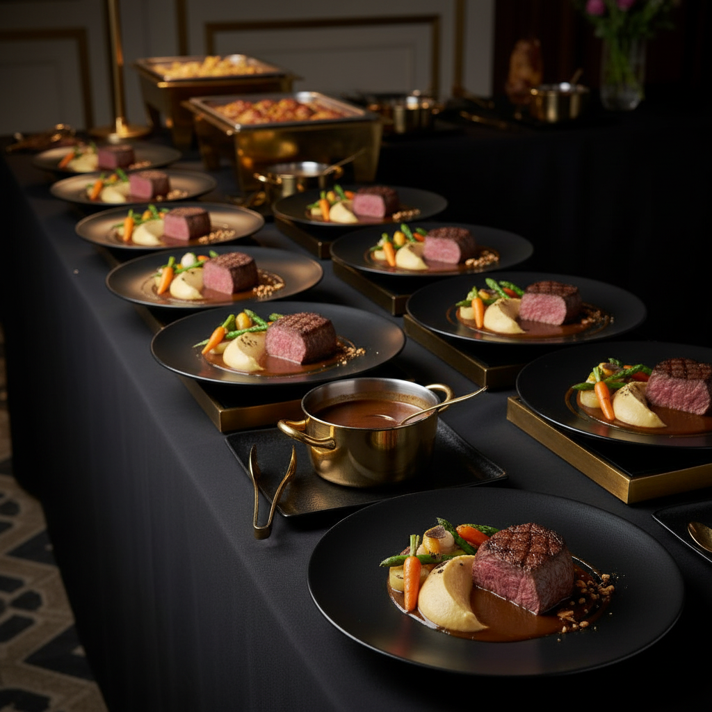 Filet de Bœuf maturé, Mafé Grand Cru — Sauce mafé mijotée & purée d'igname truffée