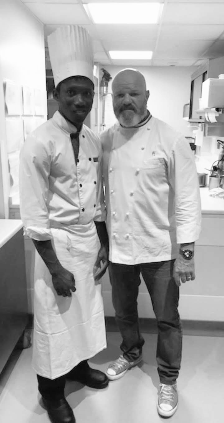 Le chef de Maison assiA aux côtés d'un grand chef de la gastronomie européenne
